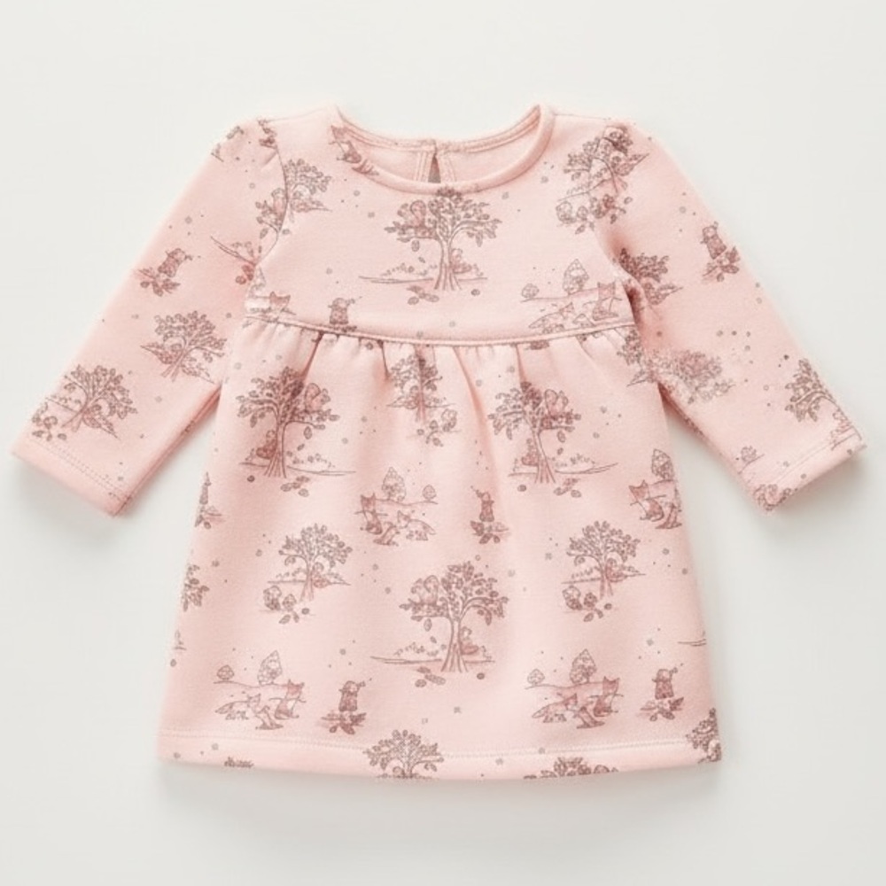 Gymboree Baby Girls Mouse & Moose Fleece Forrest Dress 12-18 mo
